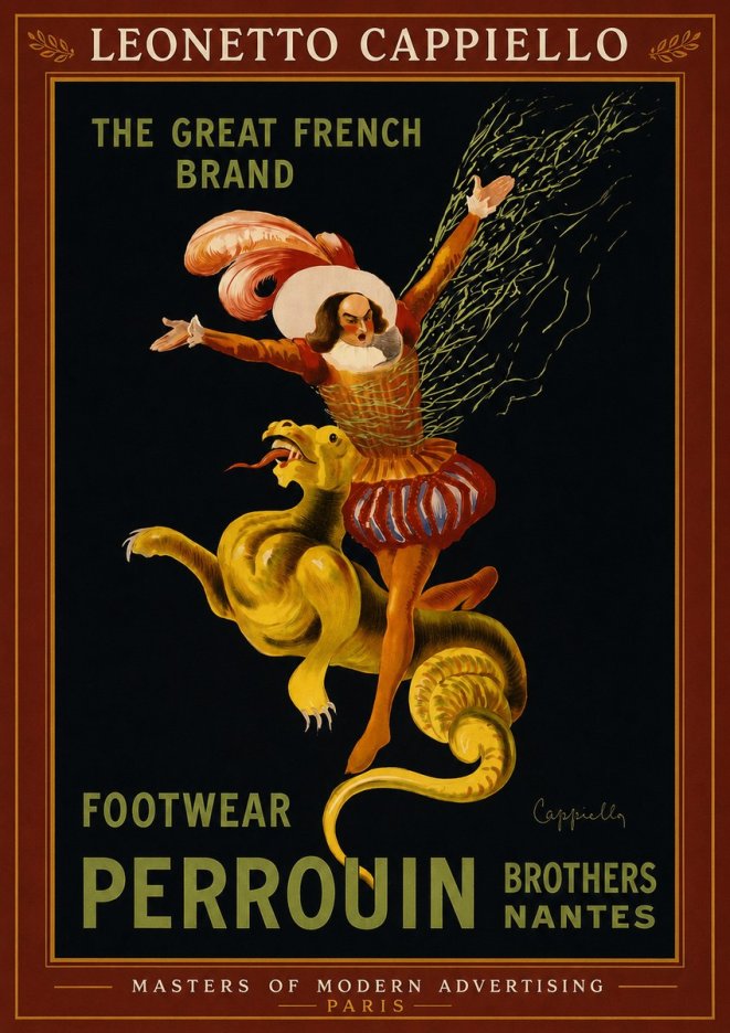 Leonetto Cappiello Footwear Perrouin No2 - Póster