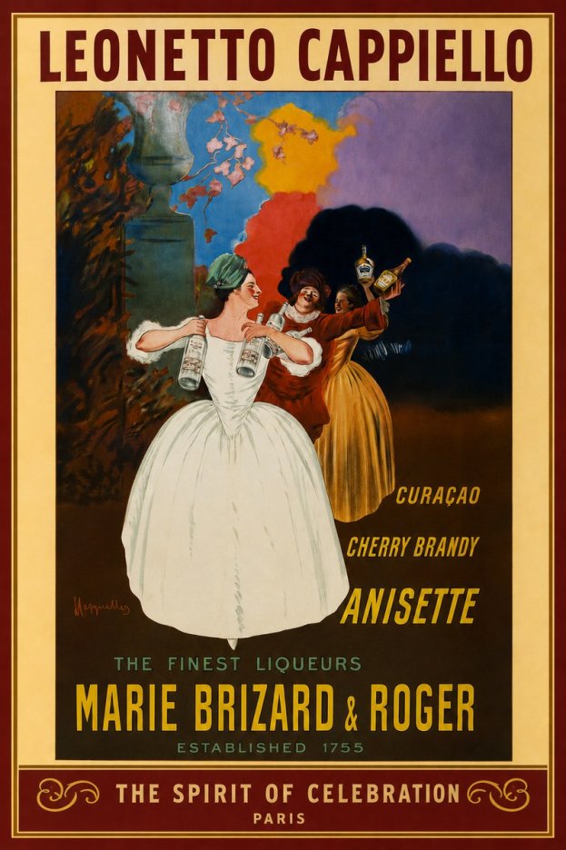 Leonetto Cappiello Marie Brizard & Roger - the Finest Liqueurs No2 - Póster