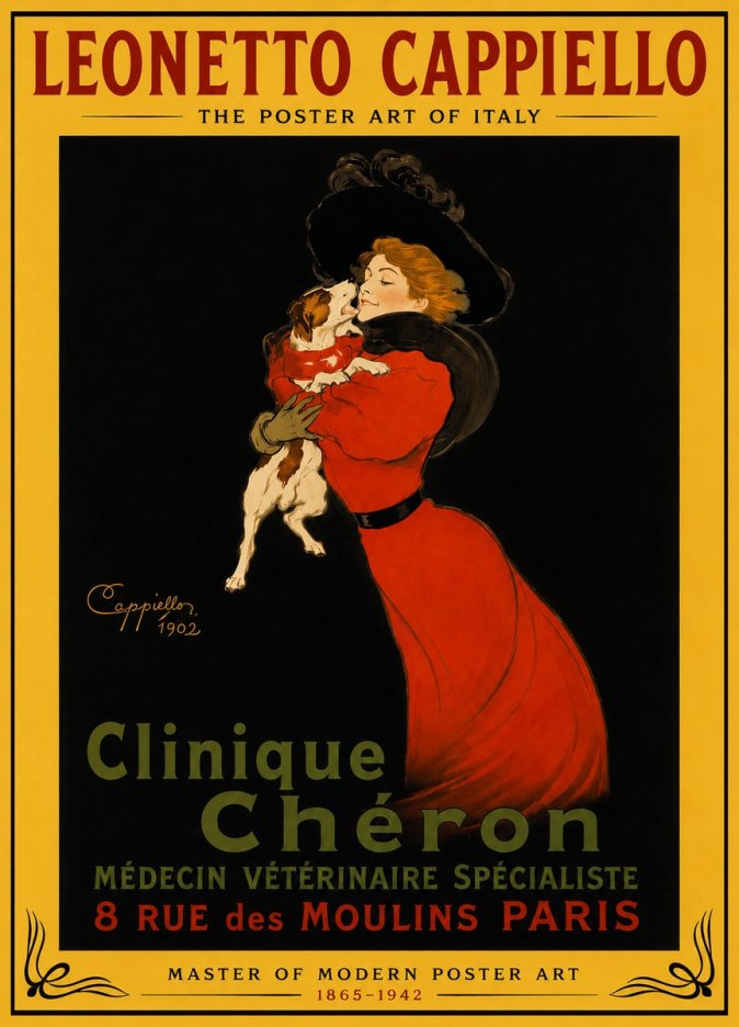 Leonetto Cappiello Clinique Chéron No4 - Póster