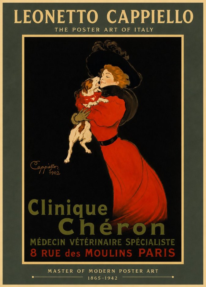 Leonetto Cappiello Clinique Chéron No6 - Póster