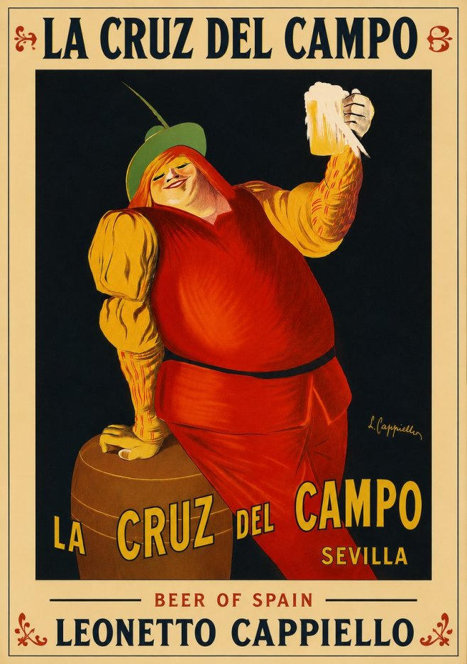Leonetto Cappiello La Cruz Del Campo No5 - Póster