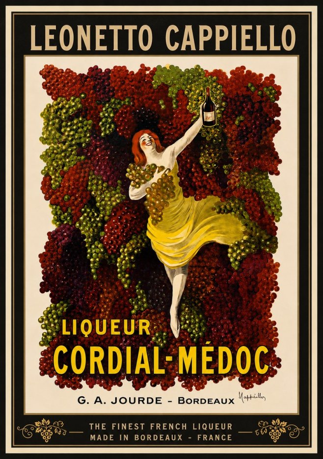 Leonetto Cappiello Liqueur Cordial-médoc No4 - Póster