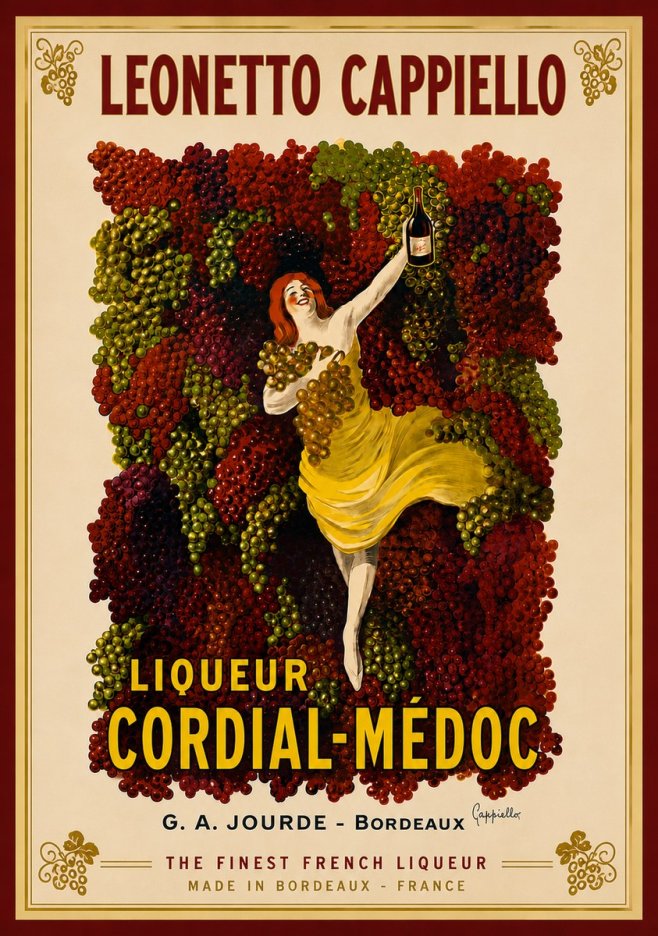 Leonetto Cappiello Liqueur Cordial-médoc No6 - Póster