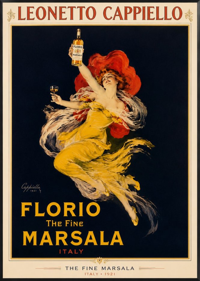 Leonetto Cappiello Florio the Fine Marsala No2 - Póster