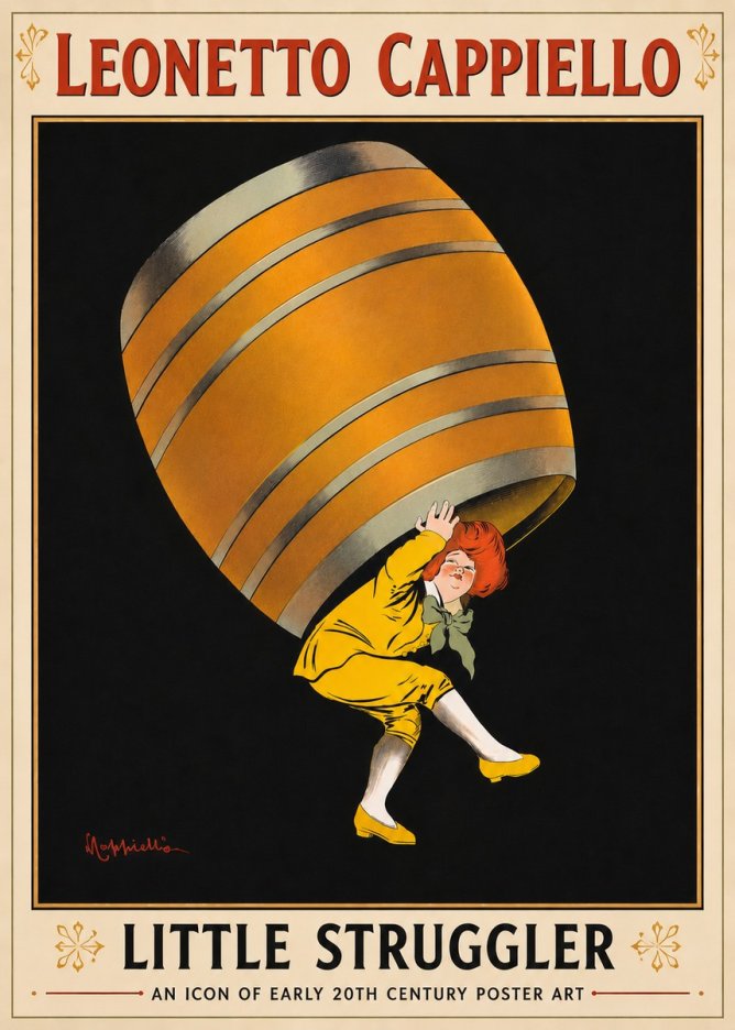 Leonetto Cappiello Little Struggler No6 - Póster