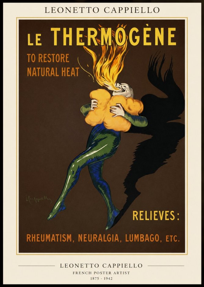 Leonetto Cappiello Le Thermogène No1 - Póster