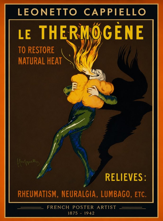 Leonetto Cappiello Le Thermogène No4 - Póster