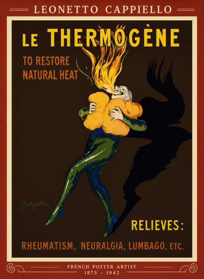 Leonetto Cappiello Le Thermogène No6 - Póster