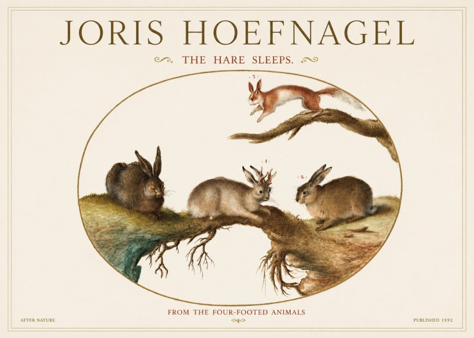 Joris Hoefnagel Lepvs Dormit No3 - Póster