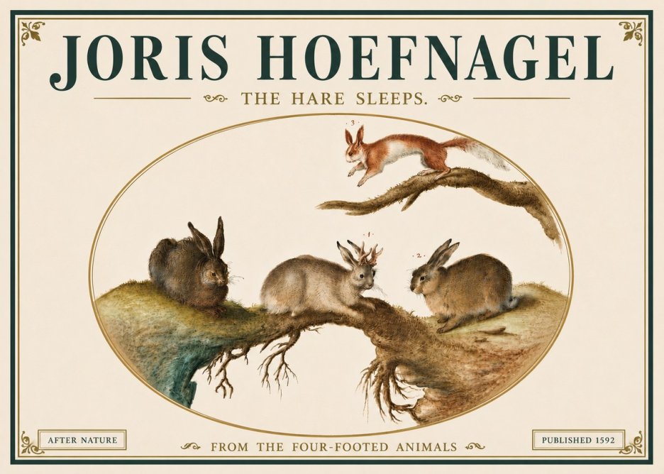 Joris Hoefnagel Lepvs Dormit No6 - Póster
