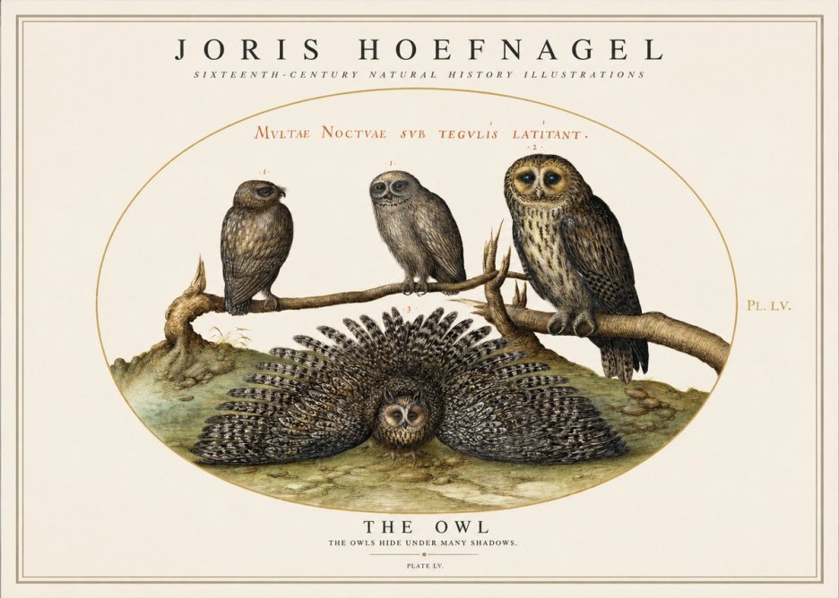 Joris Hoefnagel Noctva Volat No5 - Póster