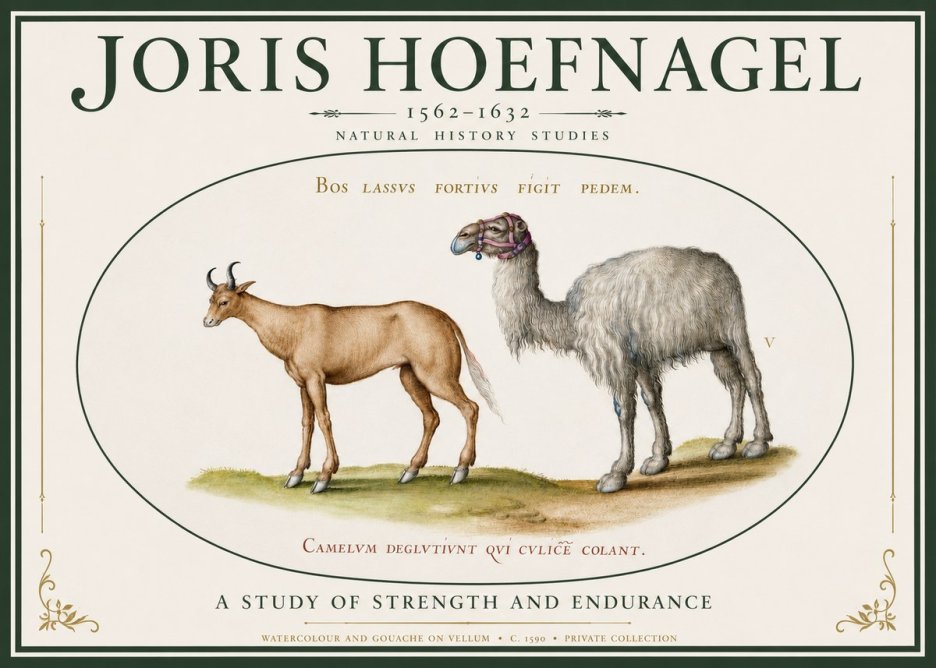 Joris Hoefnagel A Study of Strength and Endurance No3 - Póster