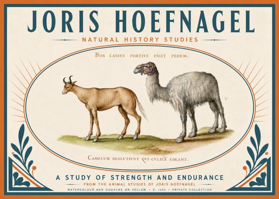 Joris Hoefnagel A Study of Strength and Endurance No4 - Póster