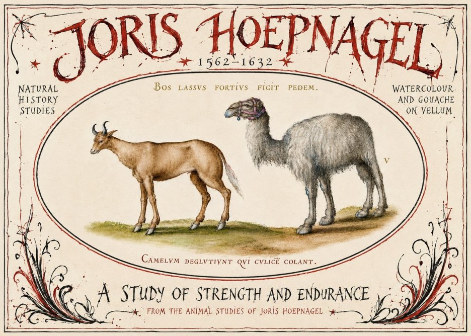 Joris Hoefnagel A Study of Strength and Endurance No6 - Póster
