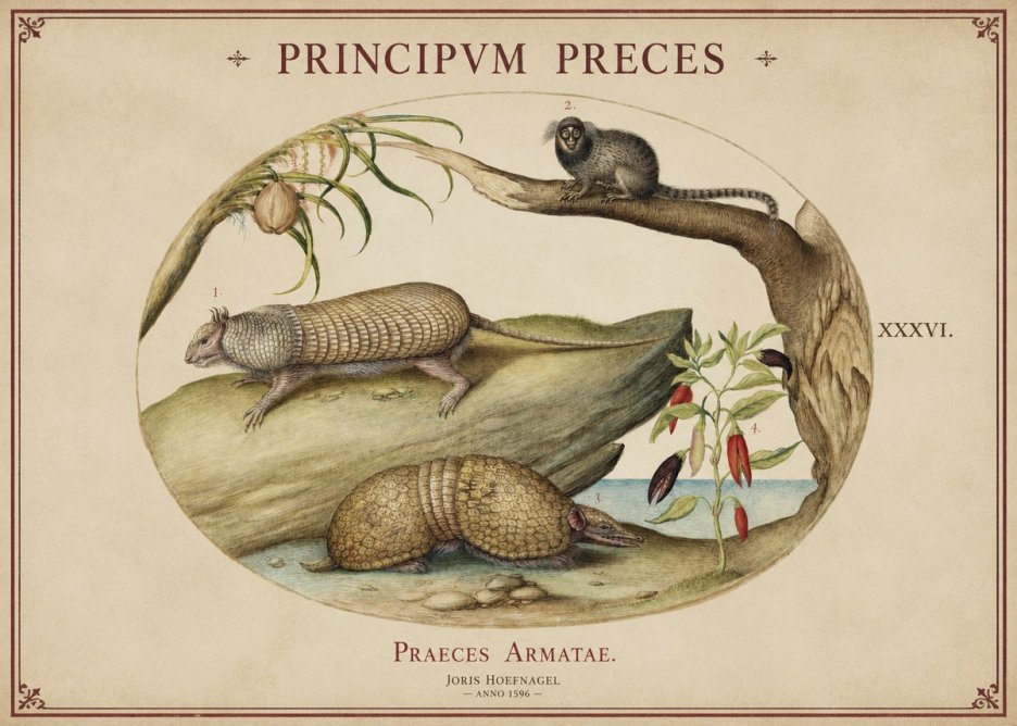 Joris Hoefnagel Praeces Armatae. No1 - Póster