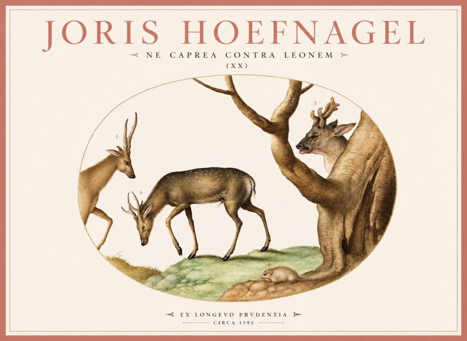 Joris Hoefnagel Do Not Rush Against the Lion. No3 - Póster