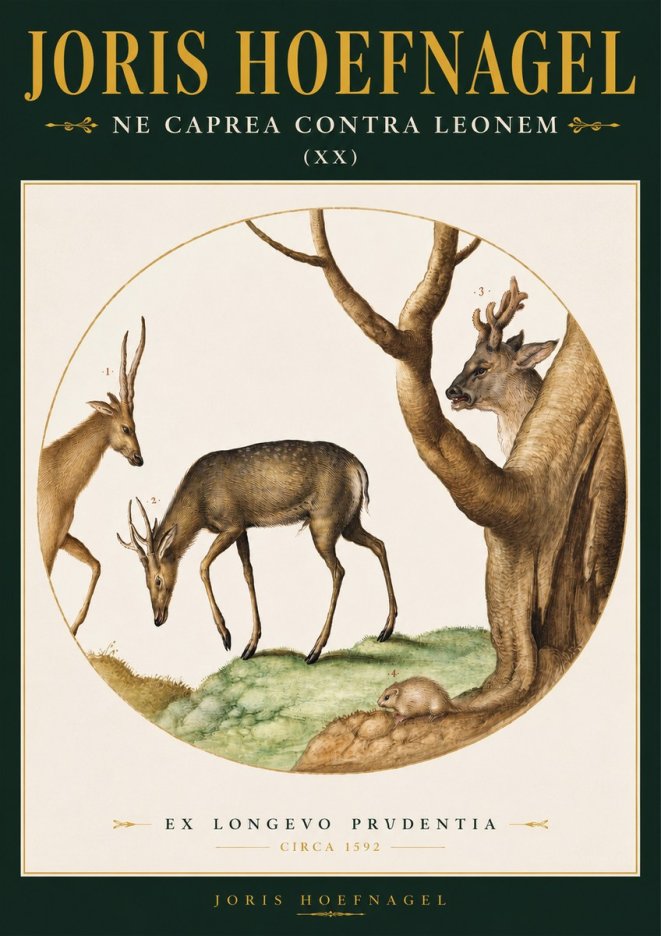 Joris Hoefnagel Do Not Rush Against the Lion. No4 - Póster