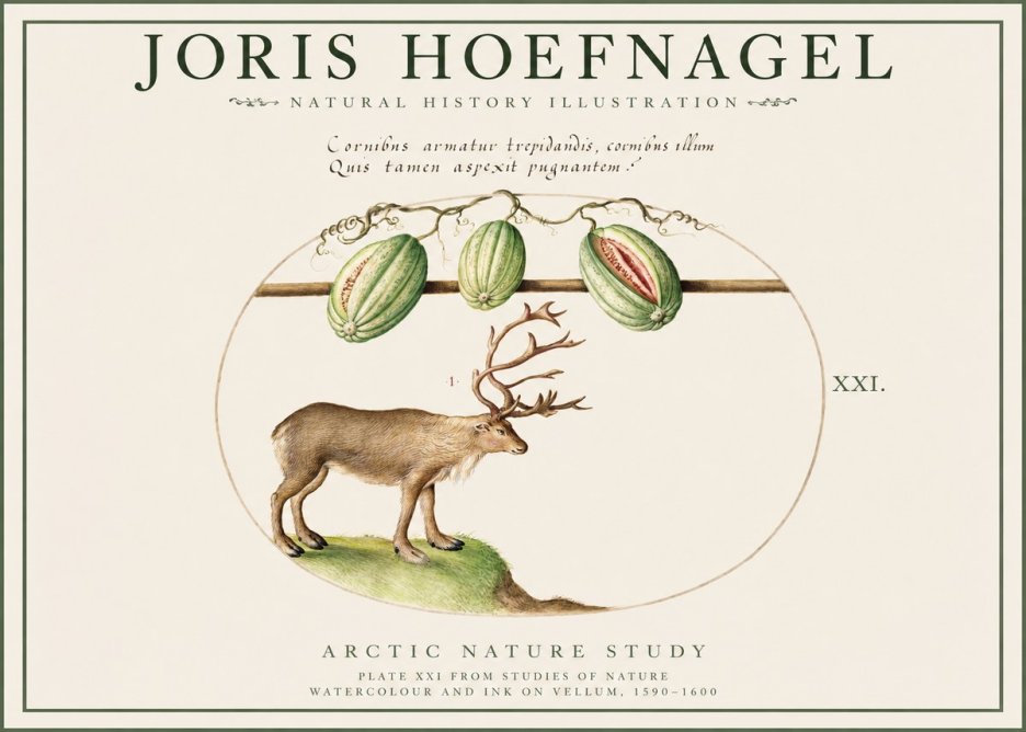 Joris Hoefnagel Arctic Nature Study No1 - Póster