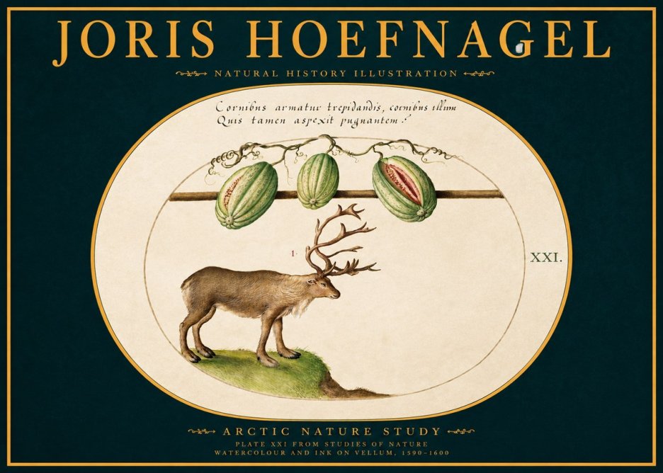 Joris Hoefnagel Arctic Nature Study No2 - Póster