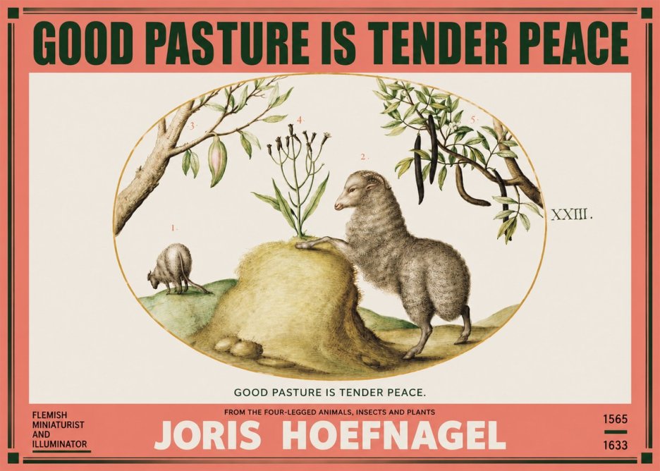 Joris Hoefnagel Good Pasture Is Tender Peace. No2 - Póster