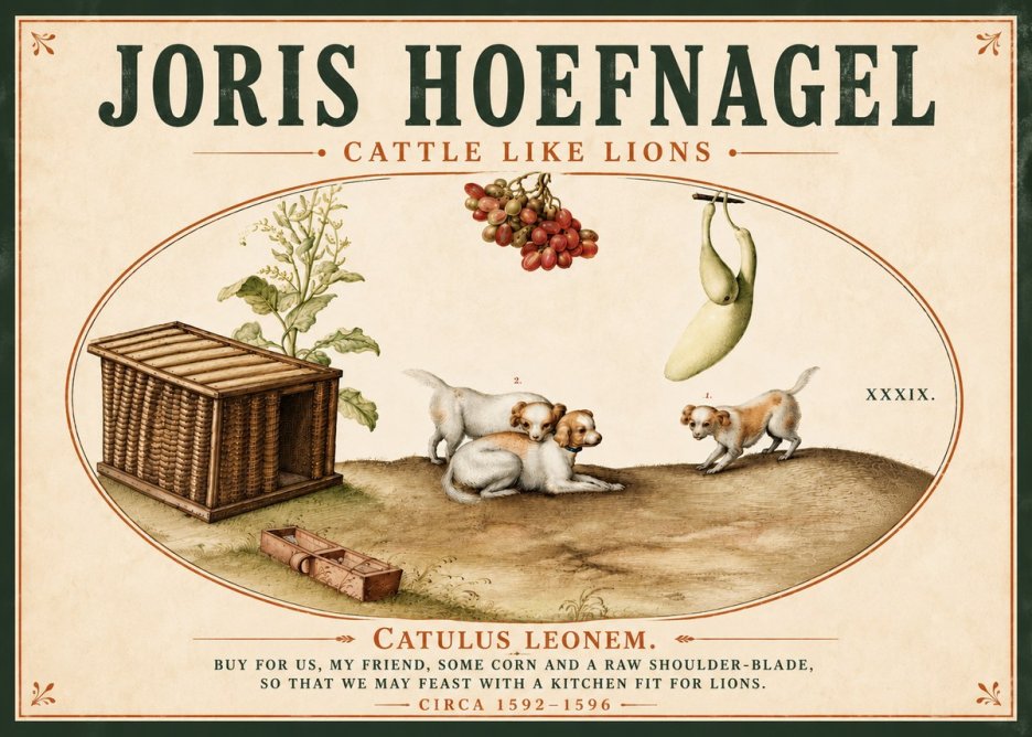 Joris Hoefnagel Cattle Like Lions No5 - Póster