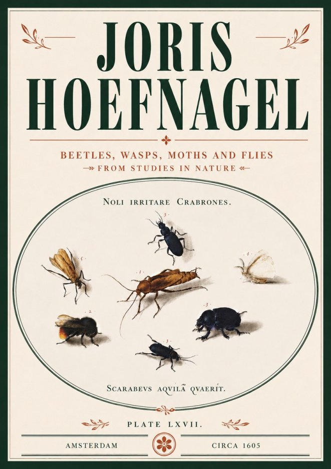 Joris Hoefnagel Scarabeus Aqvilä Qvaerit. No6 - Póster
