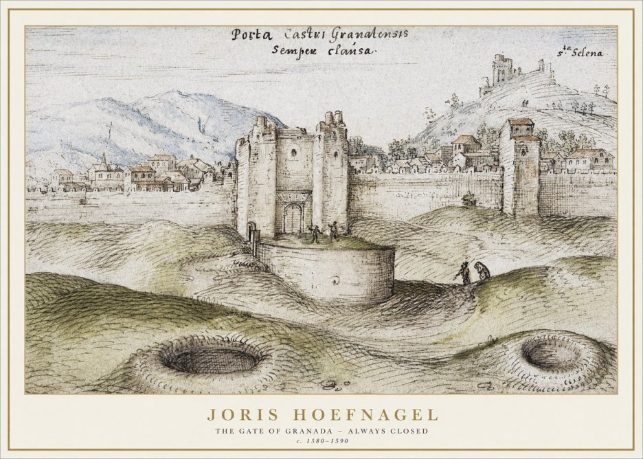 Joris Hoefnagel The Gate of Granada - Always Closed No1 - Póster