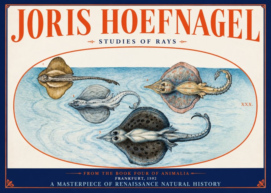 Joris Hoefnagel Rays and Skates No3 - Póster