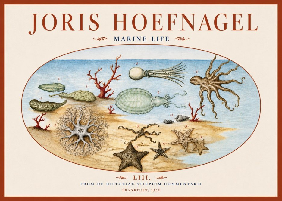 Joris Hoefnagel Marine Life No6 - Póster