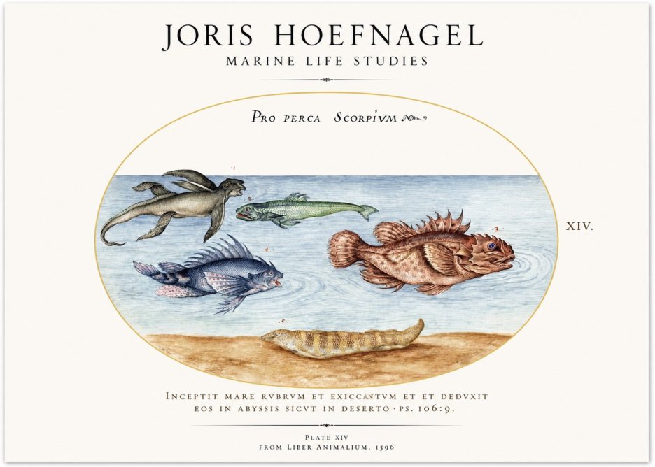 Joris Hoefnagel Pro Perca Scorpivm No3 - Póster