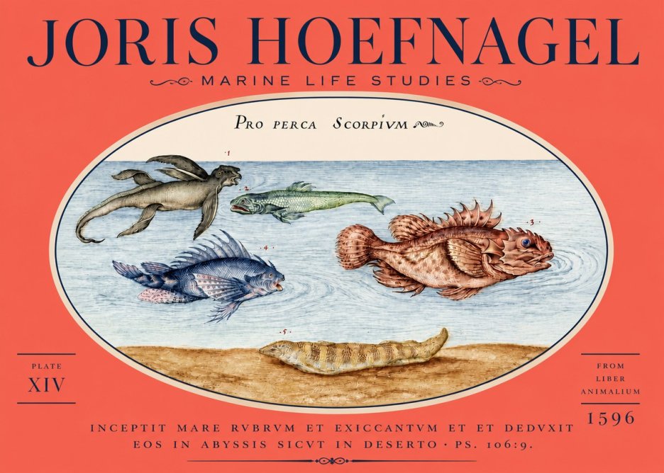 Joris Hoefnagel Pro Perca Scorpivm No5 - Póster