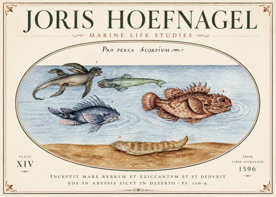 Joris Hoefnagel Pro Perca Scorpivm No6 - Póster