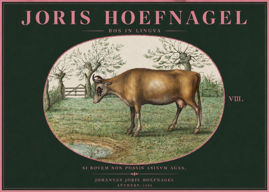 Joris Hoefnagel Bos in Lingva No2 - Póster