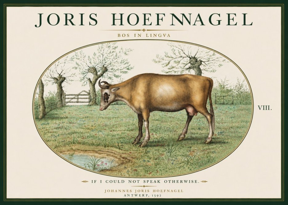 Joris Hoefnagel Bos in Lingva No6 - Póster