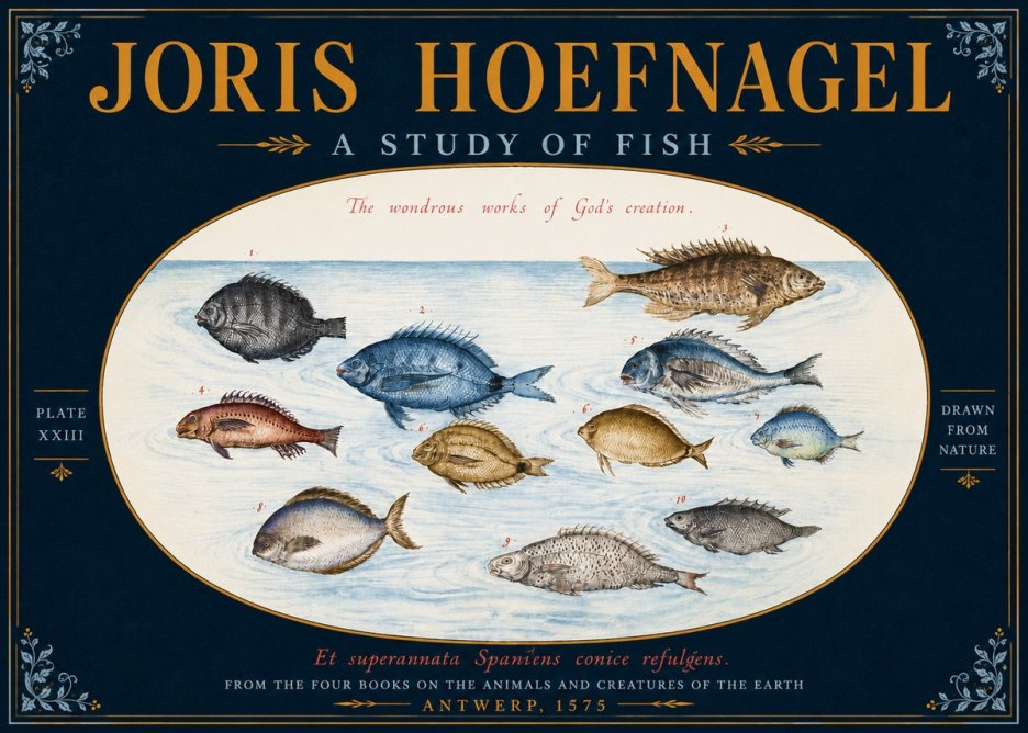 Joris Hoefnagel A Study of Fish No5 - Póster