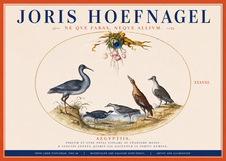 Joris Hoefnagel Aegyptiis. No3 - Póster