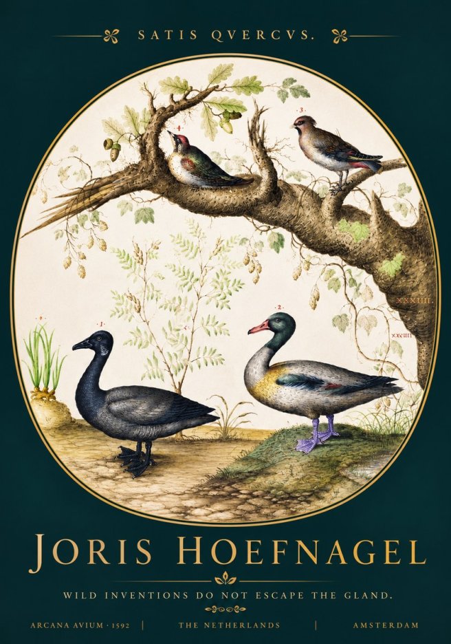 Joris Hoefnagel Satis Quercus. Birds of the Marsh No4 - Póster