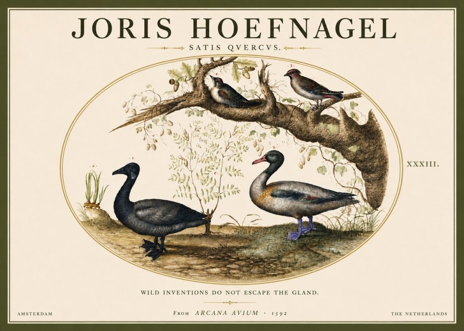Joris Hoefnagel Satis Quercus. Birds of the Marsh No5 - Póster