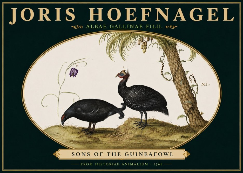Joris Hoefnagel Albae Gallinae Filii. No5 - Póster