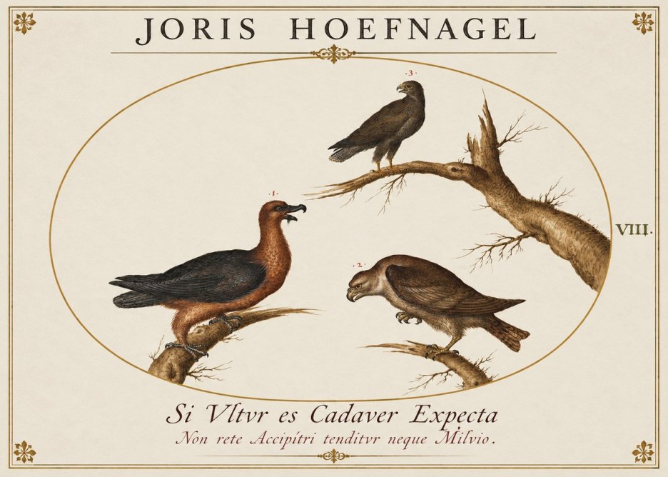 Joris Hoefnagel Birds of Prey No2 - Póster