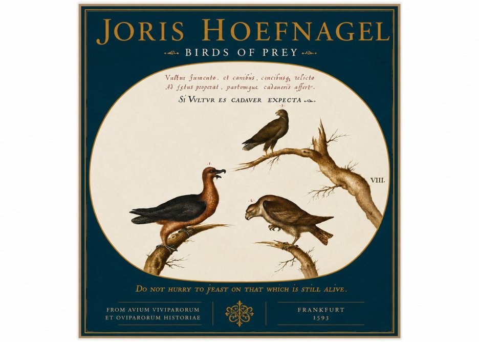 Joris Hoefnagel Birds of Prey No4 - Póster
