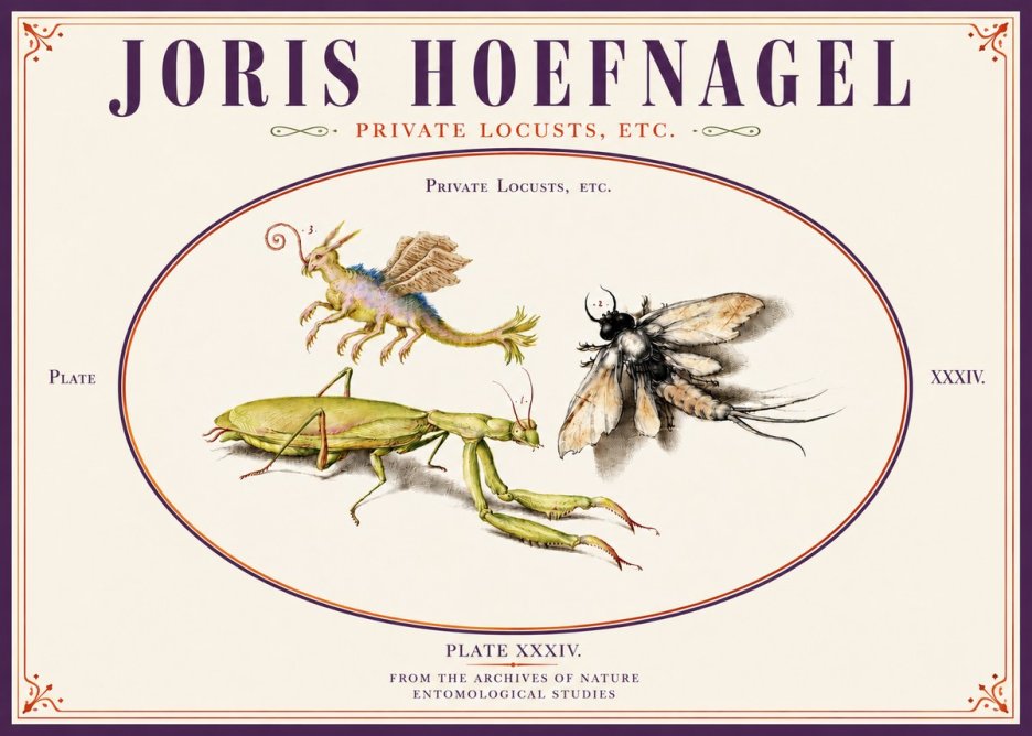 Joris Hoefnagel Privs Locvsta Bovem. No5 - Póster