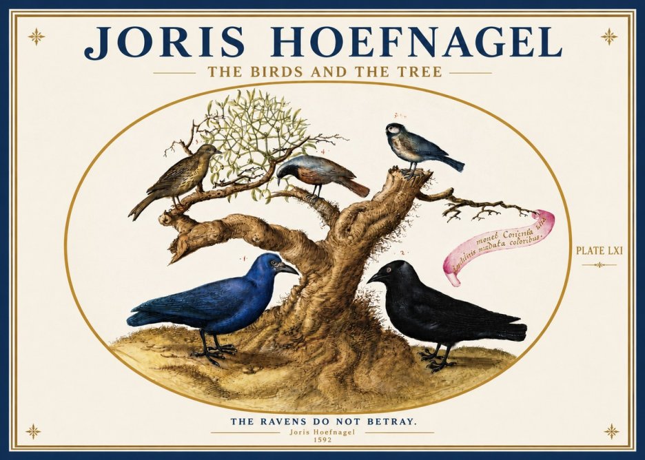 Joris Hoefnagel The Birds and the Tree No3 - Póster
