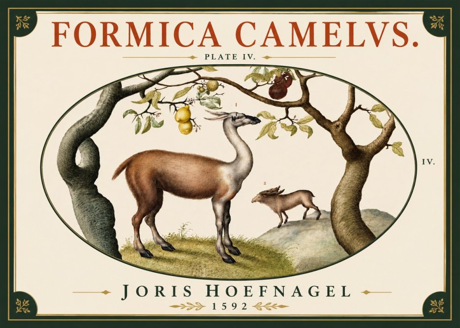 Joris Hoefnagel Formicamelus. No6 - Póster