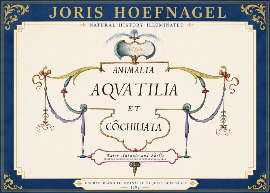 Joris Hoefnagel Animalia Aquatilia Et Cochiliata No3 - Póster