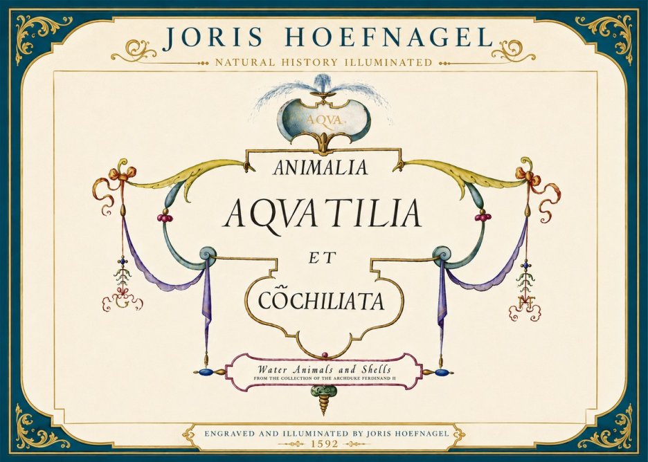 Joris Hoefnagel Animalia Aquatilia Et Cochiliata No5 - Póster