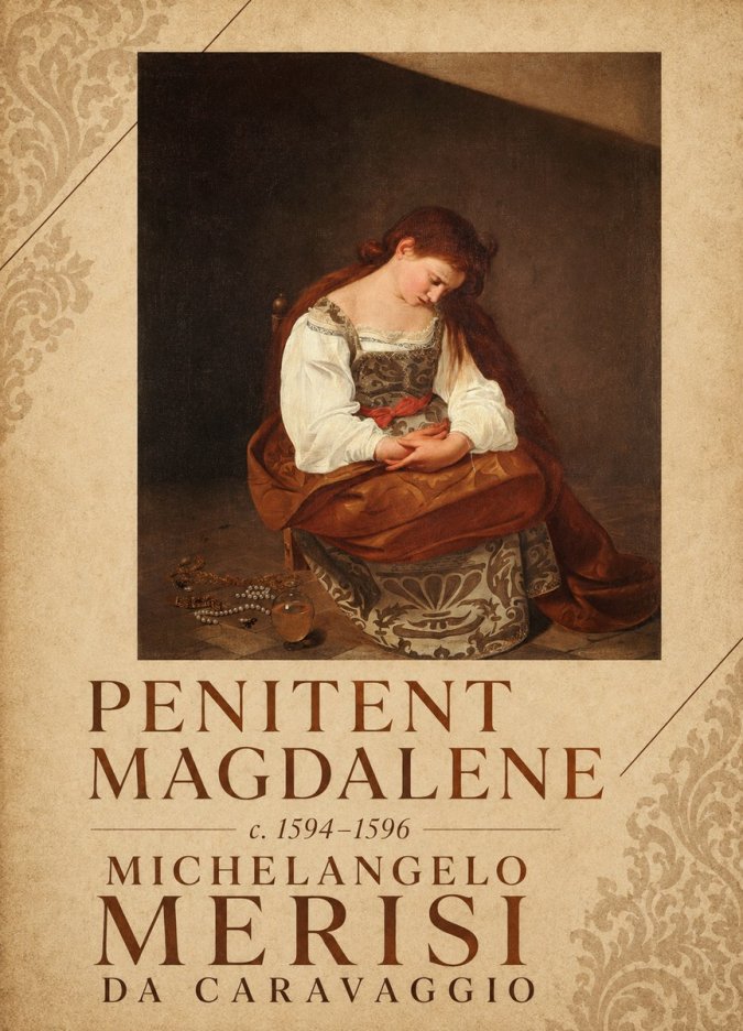 Michelangelo Merisi da Caravaggio Penitent Magdalene No3 - Póster