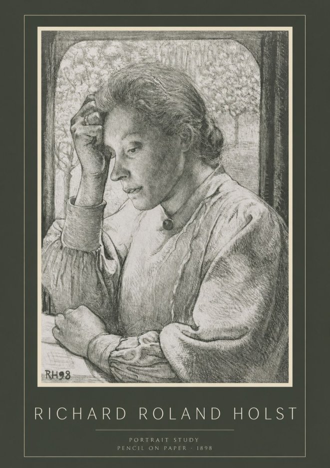 Richard Roland Holst Portrait Study No2 - Póster