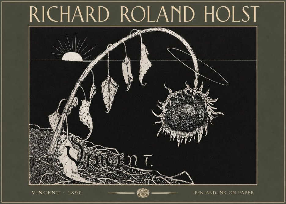 Richard Roland Holst Vincent No4 - Póster