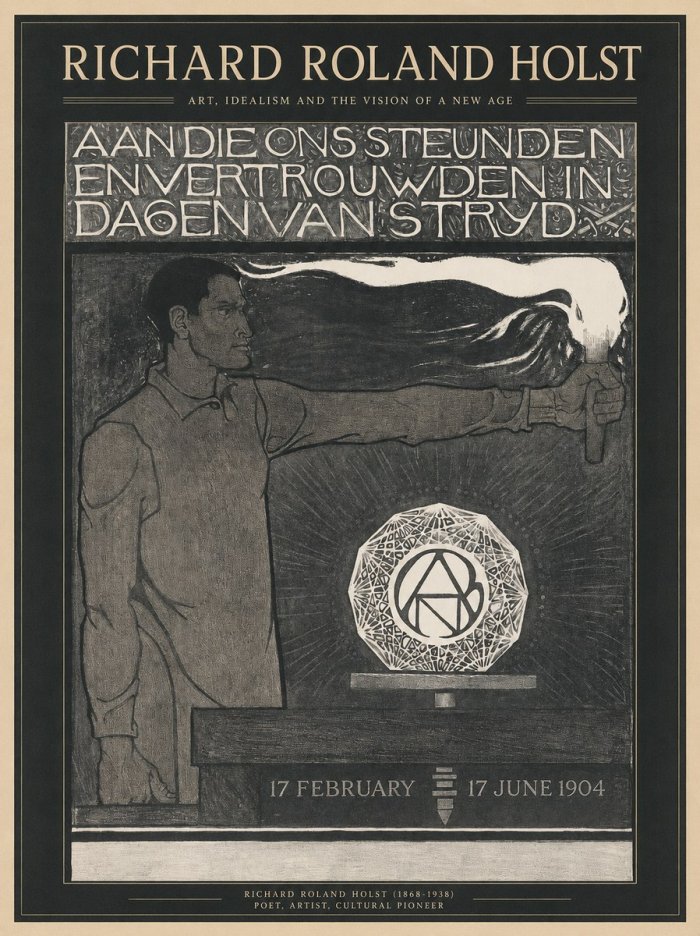 Richard Roland Holst Aan Die Ons Steunden En Vertrouwden in Dagen Van Stryd No1 - Póster